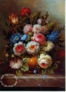 unknow artist Floral, beautiful classical still life of flowers.034 oil on canvas